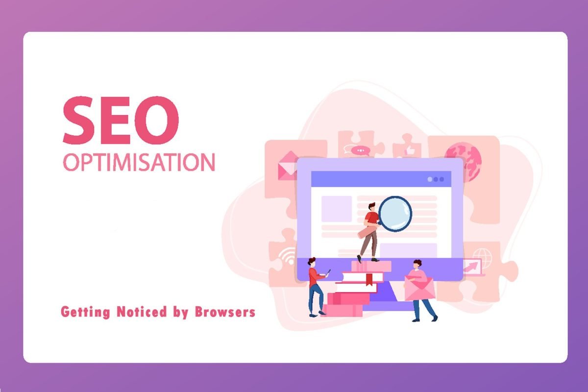 SEO optimisation image, computer business